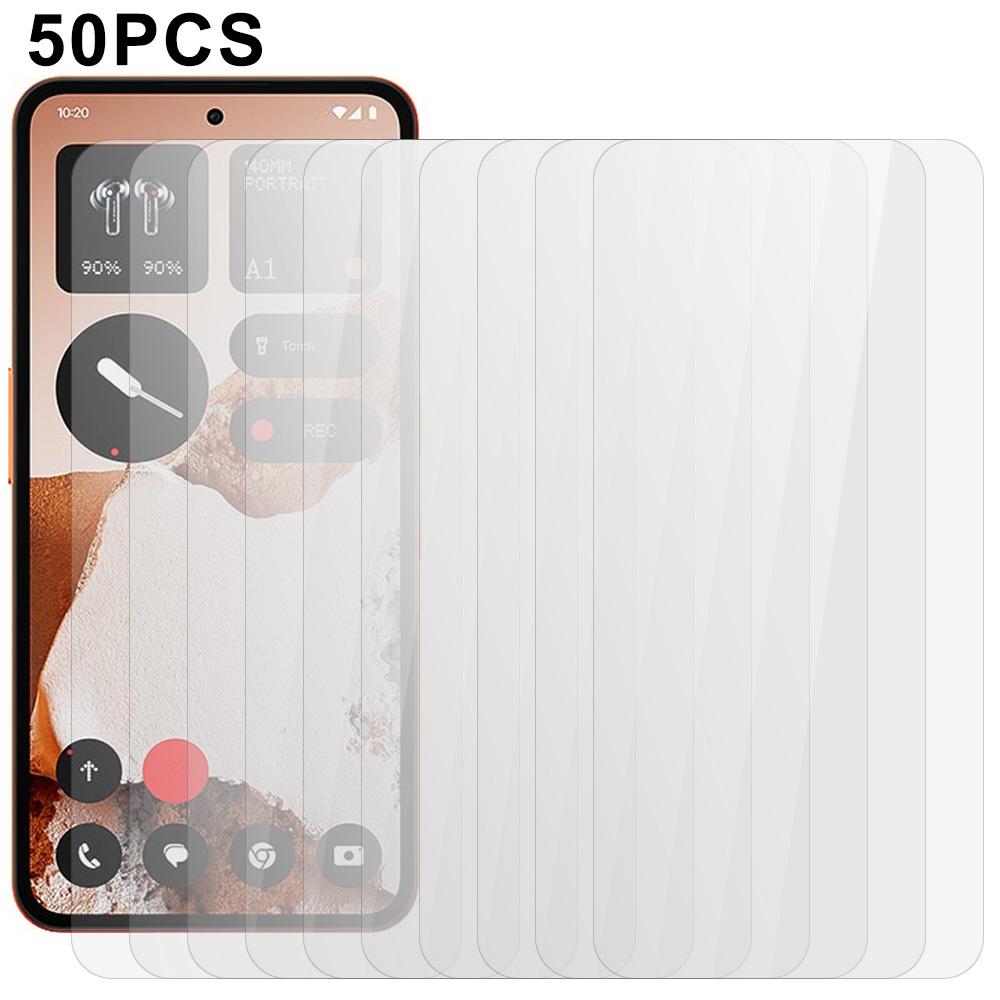 50Pcs For Nothing CMF Phone 2 Pro Screen Protector Full Glue Tempered Glass Clear Screen Film