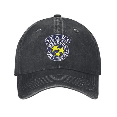 Stars Logo Baseball Cap Residents Evils Game Men Baseball Caps  Denim Hats Vintage Outdoor Summer Adjustable Fit Cap