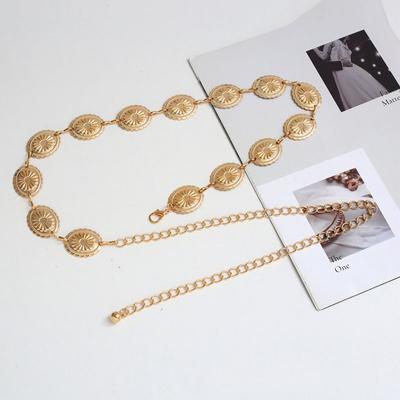 Retro Ethnic Geometric Waist Belly Chain Women Bikini Boho Adjustable Size Belt Festival Rave Body Jewelry Accessories