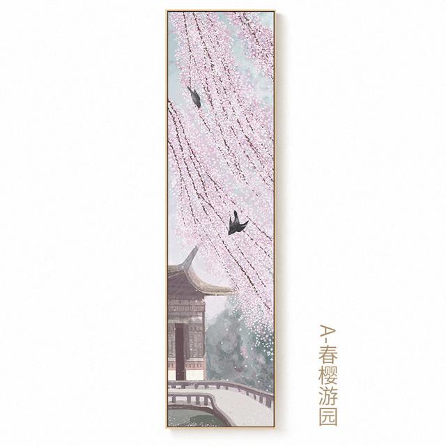 Chinese Season Landscape Canvas Painting Poster and Print Tranditional Home Decor Wall Art Picture for Living Room Bedroom Aisle