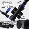 1/2" 360° Bubbler Irrigation Watering System Adjustable Sprinkler OD-15mm PE Hose Quick Connector for Garden Dripper Sprayer Kit