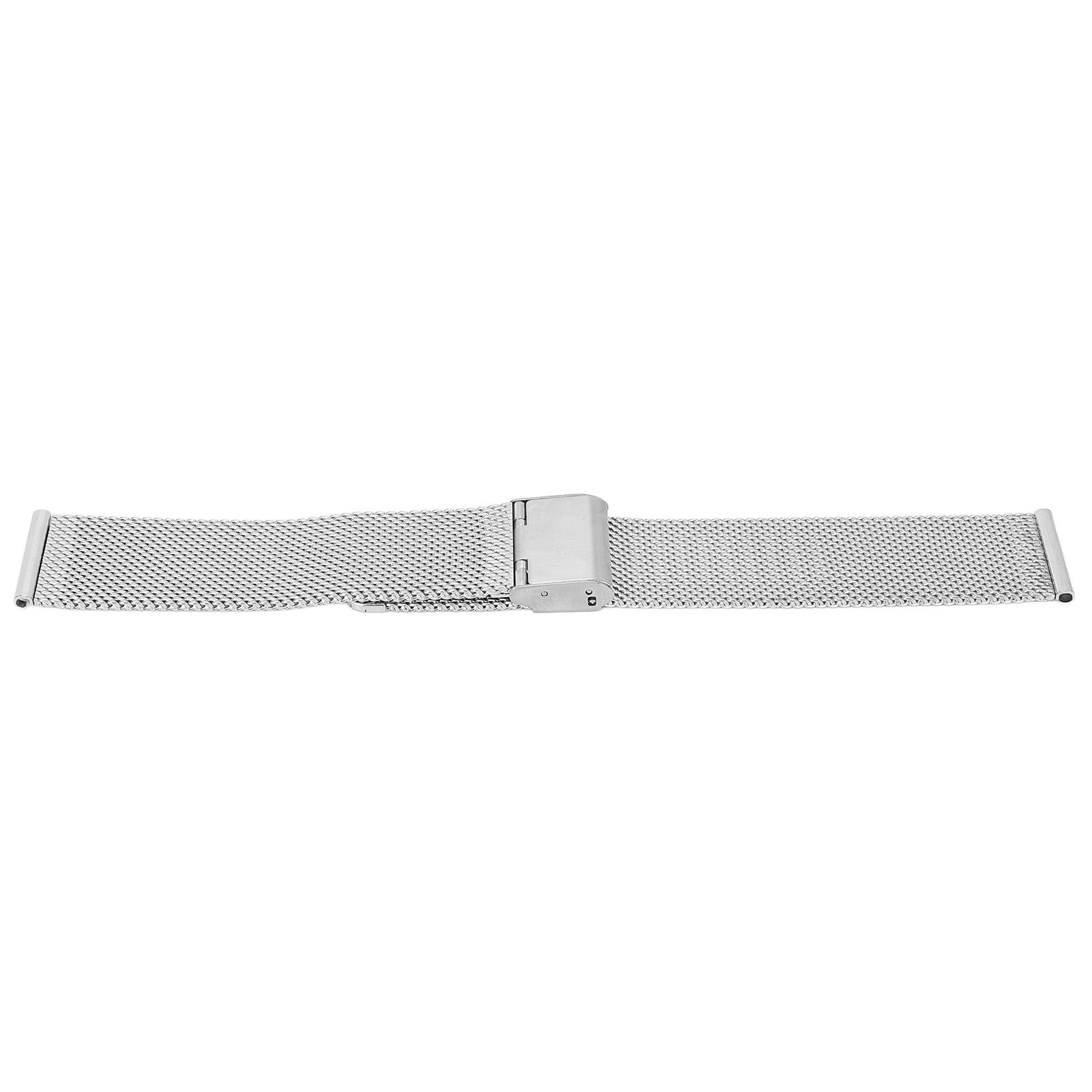 

Universal Steel Watch Band Bracelet Metal Mesh Woven Watch Strap for Amazfit GTS WatchSilver серебряный