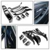 Car Accessories Carbon Fiber Inner Door Handle Panel Pull Trim Cover For BMW 5 Serie F10 F11 520d 530d 535i