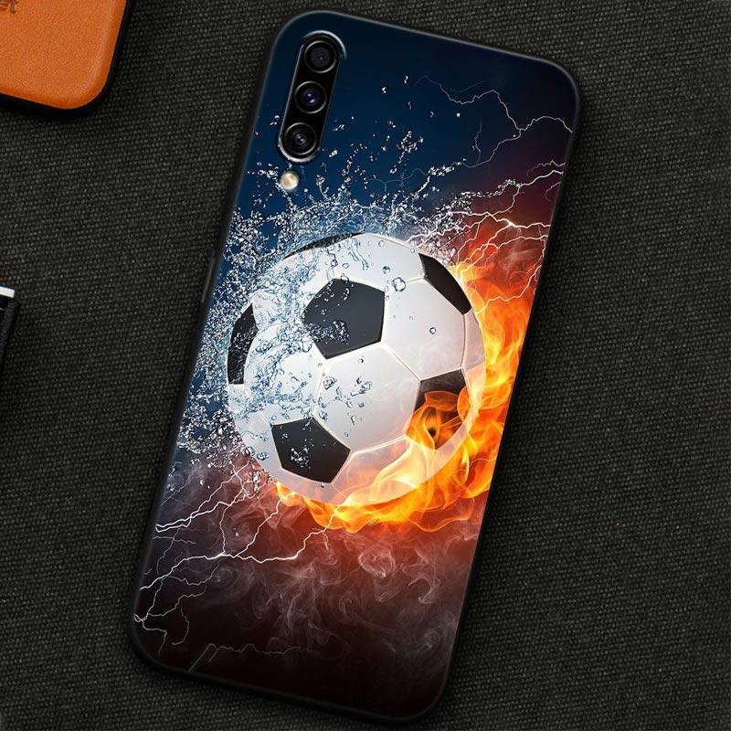 Soft Case For Samsung Galaxy A30 A30S A50 A50S A10S A70 A20S A10 A40 A7 A9 2018 Silicone Back Cover Football Passion Soccer Ball