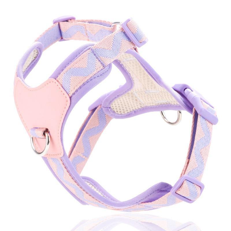 Dog vest style harness Adjustable Dog Harness Vest Anti Escape Leash Set Breathable Pet Chest Back Strap for Small Medium Large