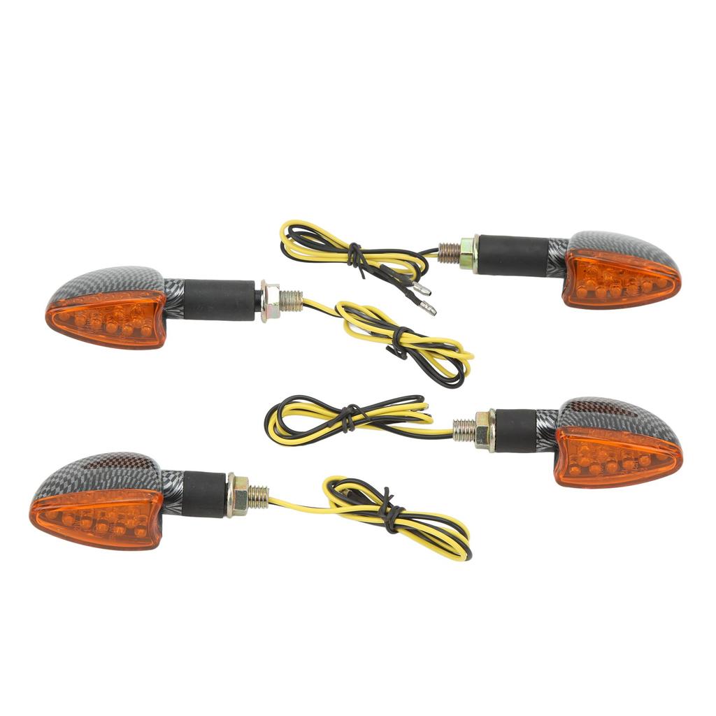 4PCS Motorcycle Turn Signal Light Front and Rear Waterproof Bright Light Universal Replacemen for Suzuki Type1