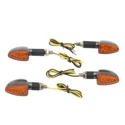 4PCS Luz de Pisca de Motocicleta Dianteira e Traseira À Prova D'água Luz Forte Substituição Universal para Suzuki Tipo 1