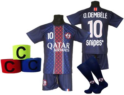 DEMBELE Children's Football Kit + Socks + Headband - Size 152