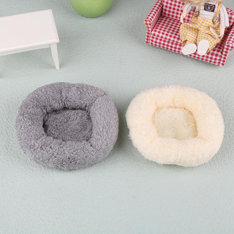 1:12 Dollhouse Miniature Sofa Lazy Sofa Chair Plush Pillow Sofa Cushion Floor Mat Home Furniture Model Toy Doll House Decor