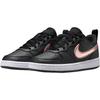 Nike Court Borough Leather Low top Skateboard Shoes Black Gold Unisex HF7307-001