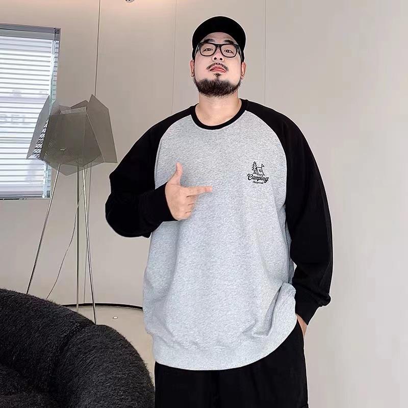 

Мужской свитшот свободного кроя с принтом, с круглым вырезом, повседневный, спортивный, устойчивый к сминанию, высококачественный, мягкий пуловер, с длинным рукавом 8XL