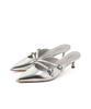 Randa Escarpins Mules à Bout Pointu à Double Bride ED35194 ARGENT L