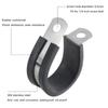 Pack of 176 Cable Clamps Assortment Set Rubber Insulated & Steel Cable Clamps Electrical Wiring Clamp for Automotive Use