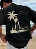 Men's Graphic T-Shirt Beach Vacation Casual Summer Wear Printed Loose Fit