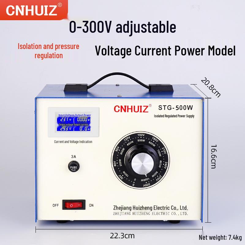 220V Household Single-Phase Voltage Regulator, STG-500W Adjustable Transformer, 0-300V Power Supply