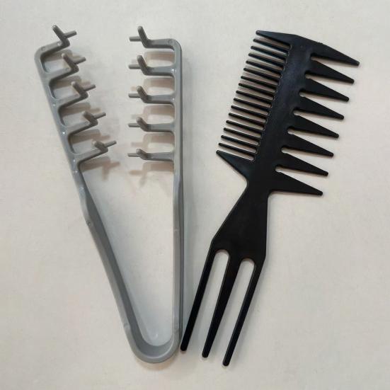 Kit de Pentes para Modelar Cabelo 2/3 Peças Homens Mulheres Volume Instantâneo Textura Pente Todos os Tipos de Cabelo Pente Volumoso de Dentes Largos