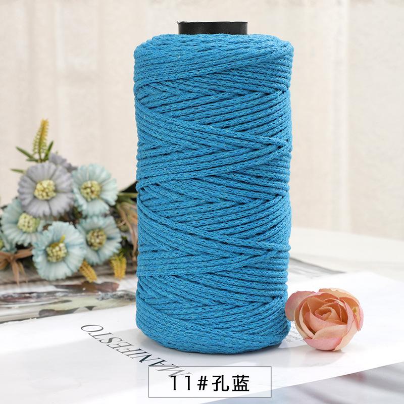 150g/150m 2mm Round Strand Hollow Yarn,European Hook Bag Core Diy Thread,Many Colors,Hand-knitted Crochet Matching Crocheting