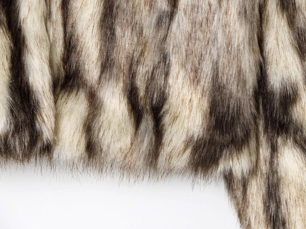 European & American Women's Stylish Faux Fur Casual Coat