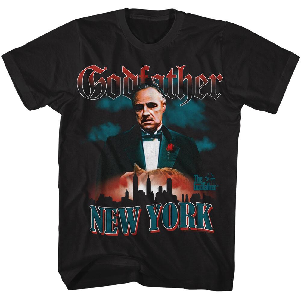 The Godfather Movie Don Vito Corleone New York Skyline Silhouette Men T Shirt S