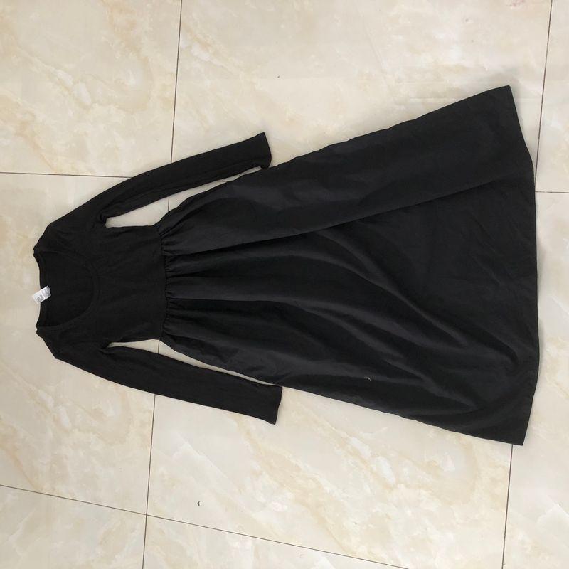 

Knitted Patchwork Dress Spring and Autumn New Foreign Trade Women round Neck Pullover Long sleeve Pleat Patchwork Plus size Long dress 29193