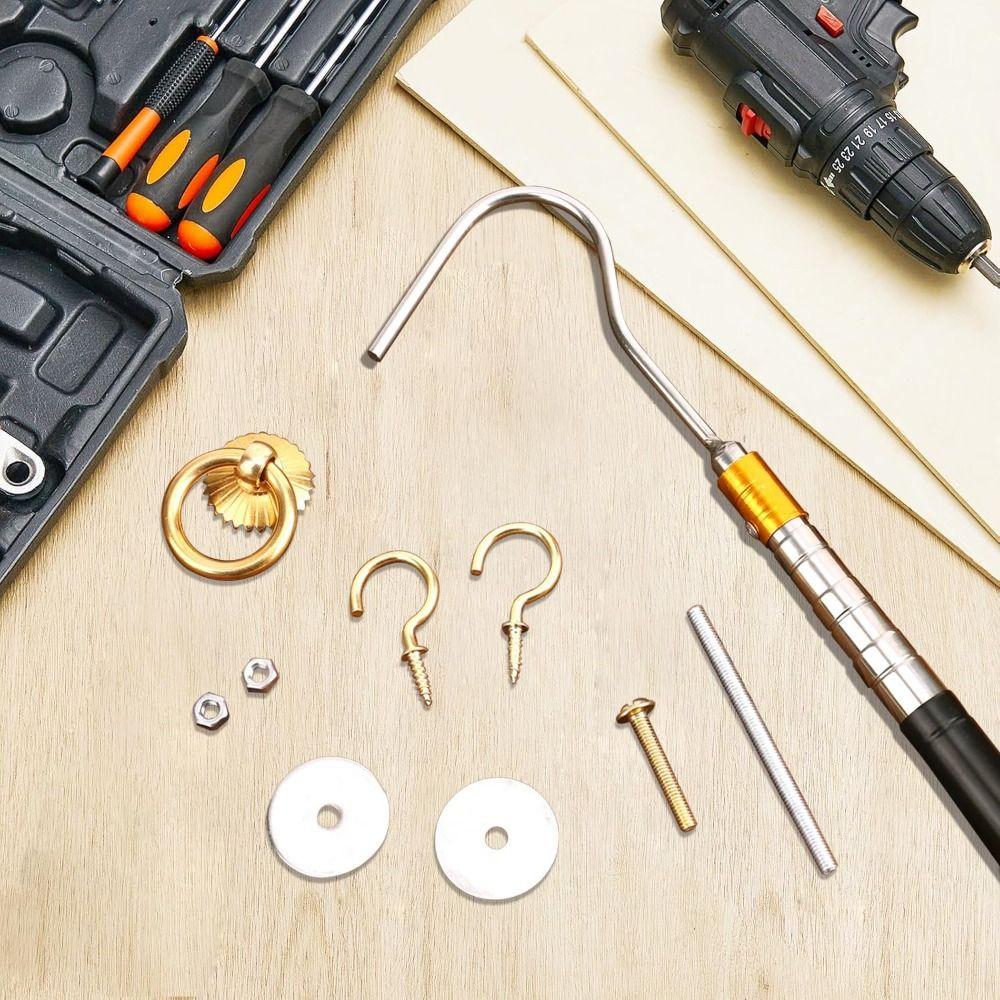 Extends Loft Stair Pull Hook Kit Attic Pull Down System Hook Set  For Home,Loft Hotel