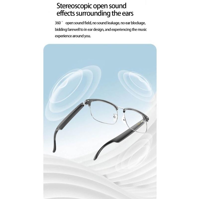 Hands Easy Glasses with Screen Voice Commands 8Hrs Battery Ergonomic Eyewears for Outdoor Travel Office Use