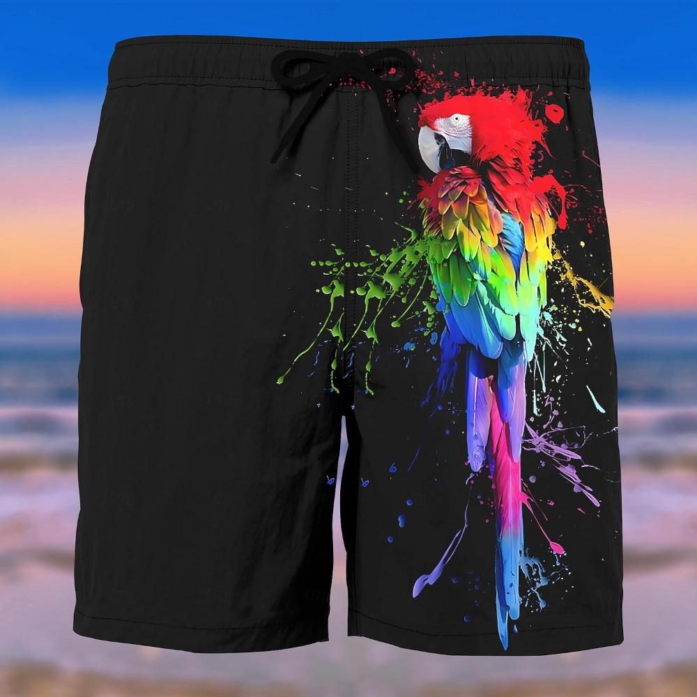 Costume da bagno da uomo Leone Animale Pantaloncini da bagno Board Shorts Vita media Moda Streetwear Designer