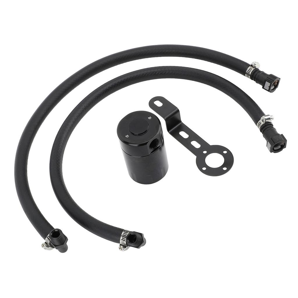 3oz Air Oil Separator Aluminium Alloy Oil Catch Can Oil Separator Tank Reservoir Kit for 1500 5.3L 6.2L 2014 to 2018