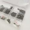 600 Stück Edelstahl 304 Kugeln Set (1,0-8,0 mm) im Karton