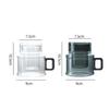 Heat-Resistant Tea Water Separation Glass Tea Cup With Filter Wooden Handle Lid Brewing Flower Tea Cup Tea Maker