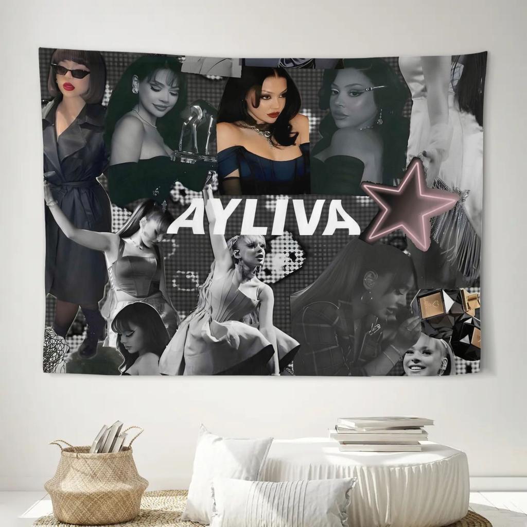 1pz AYLIVA Arazzo Collage Idol, Poliestere 2D da Appendere alla Parete, Decorazione Murale per Camera da Letto e Soggiorno, Collezionabile per Fan e Regalo di Compleanno (
