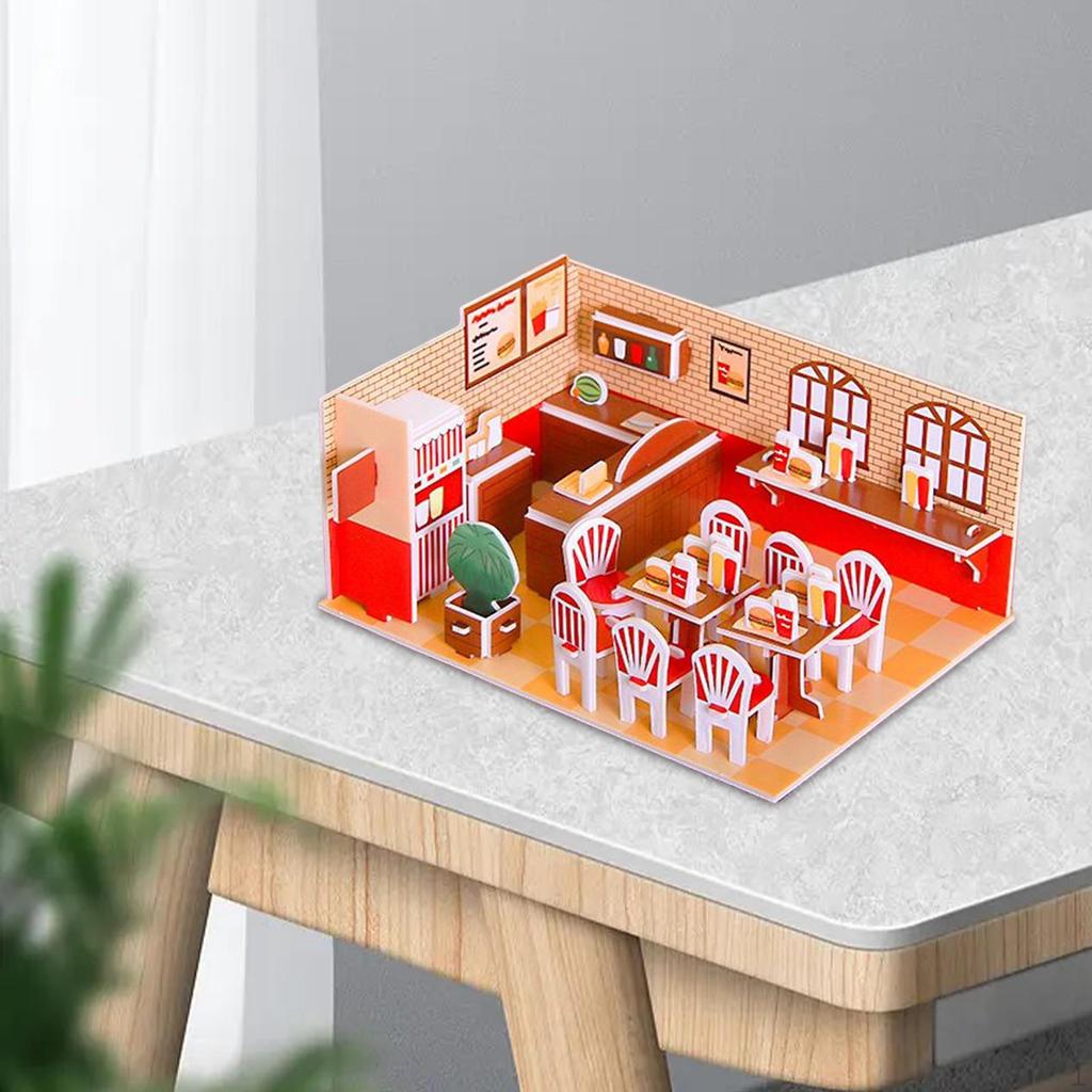 Building Model DIY Kits Paper and Foam Board, Creative Craft, 3D Jigsaw Puzzle Toys for Kids,