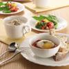 NARUMI Lucky Bag 2025 Tableware 12 Piece Set Silky White for 2 People Cute Relief Microwave Warming Dishwasher Safe 9968-24465NT