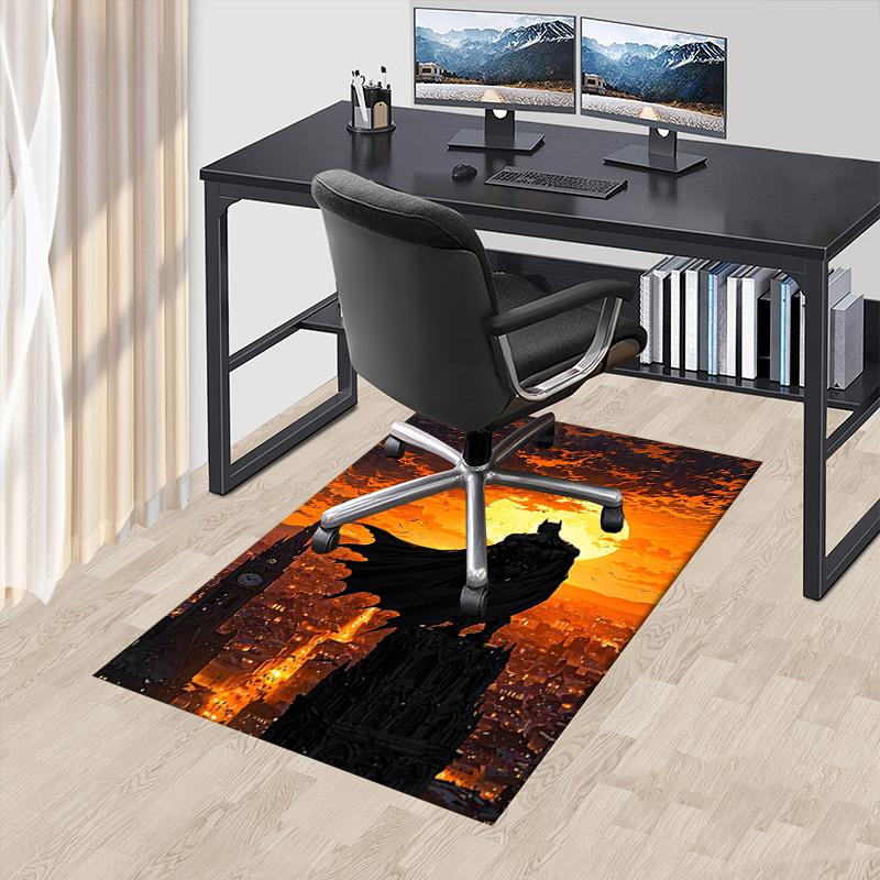 

Gotham City,Batman Office Carpet Chair Mats, Home Decor Dormitory Floor Protector With Anti-Skid Backing, Large Area Coverage, Christmas Dec 60cm by 90cm