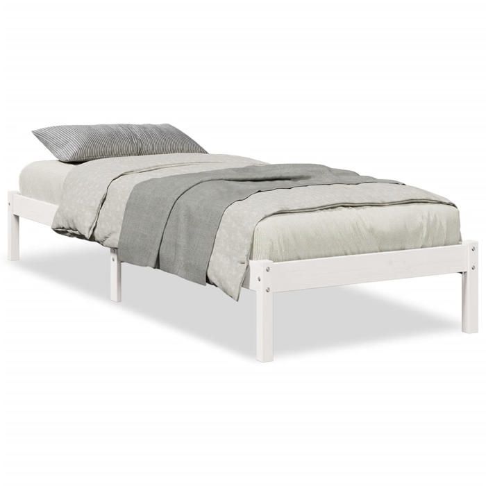 VidaXL Extra Long Bed Frames Without Mattress 80x220 Cm Solid Pine Wood, Bed, Bedroom Furniture, Wooden Bed, Single Bed, 852415