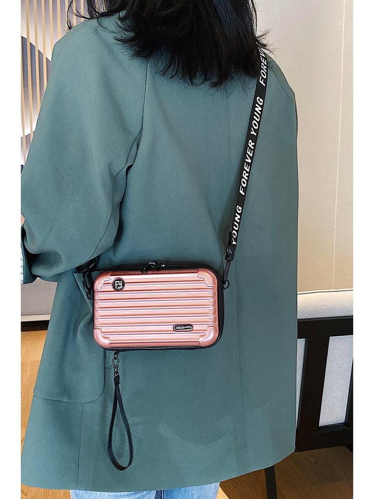 Women's Hard Shell Makeup & Toiletry Mini Bag | Crossbody, Evening, Travel Storage Box