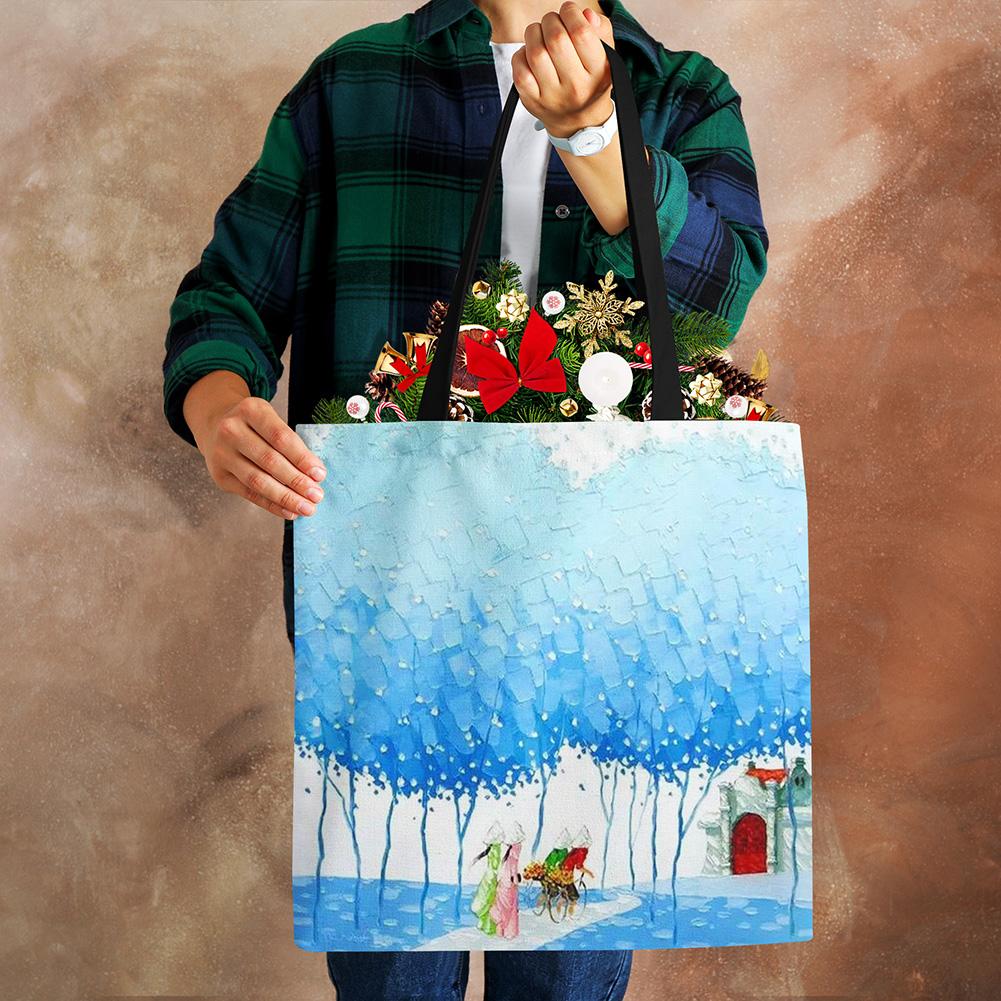 Женские льняные сумки с принтом — фото 4