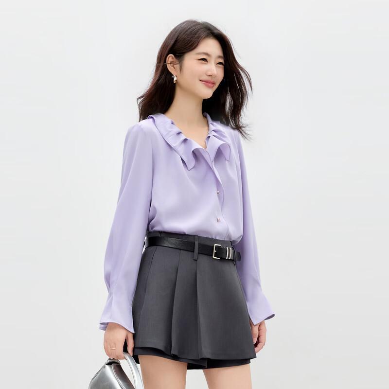 Elegant Ruffled V-neck Top