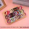 Thick Black Elastic Hair Tie - High Ponytail, Non-Damaging, Large Size, Candy Colors