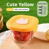 Baby Food Storage Container Glass Steamable Heating Egg Custard Bowl Infant Freshness Box Meal Prep Dish Wholesale Set with Lid