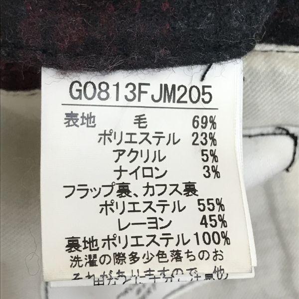 R.P.T RUPERT Wool Check CPO Jacket Shirt Men L Red Black Jacket Jumper cBH619(USED)