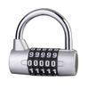 Durable Zinc Alloy Combination Padlock 5-Digit Adjustable Password Code Anti-Theft Waterproof Universal Security Lock for Gym