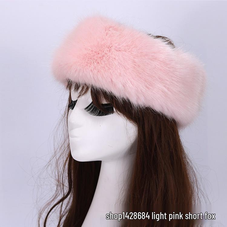 

Еластична чорна штучна монгольська хутряна пов язка на голову з капюшоном, жіночий аксесуар для волосся Headband