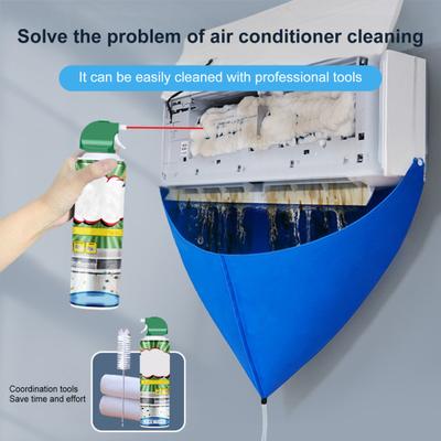 Copertura Condizionatore d'Aria Ampia Area di Controllo dello Sporco Design Riutilizzabile Copridivano Copertura Totale Schermatura Cappa Antipolvere Strumento di Pulizia Completo