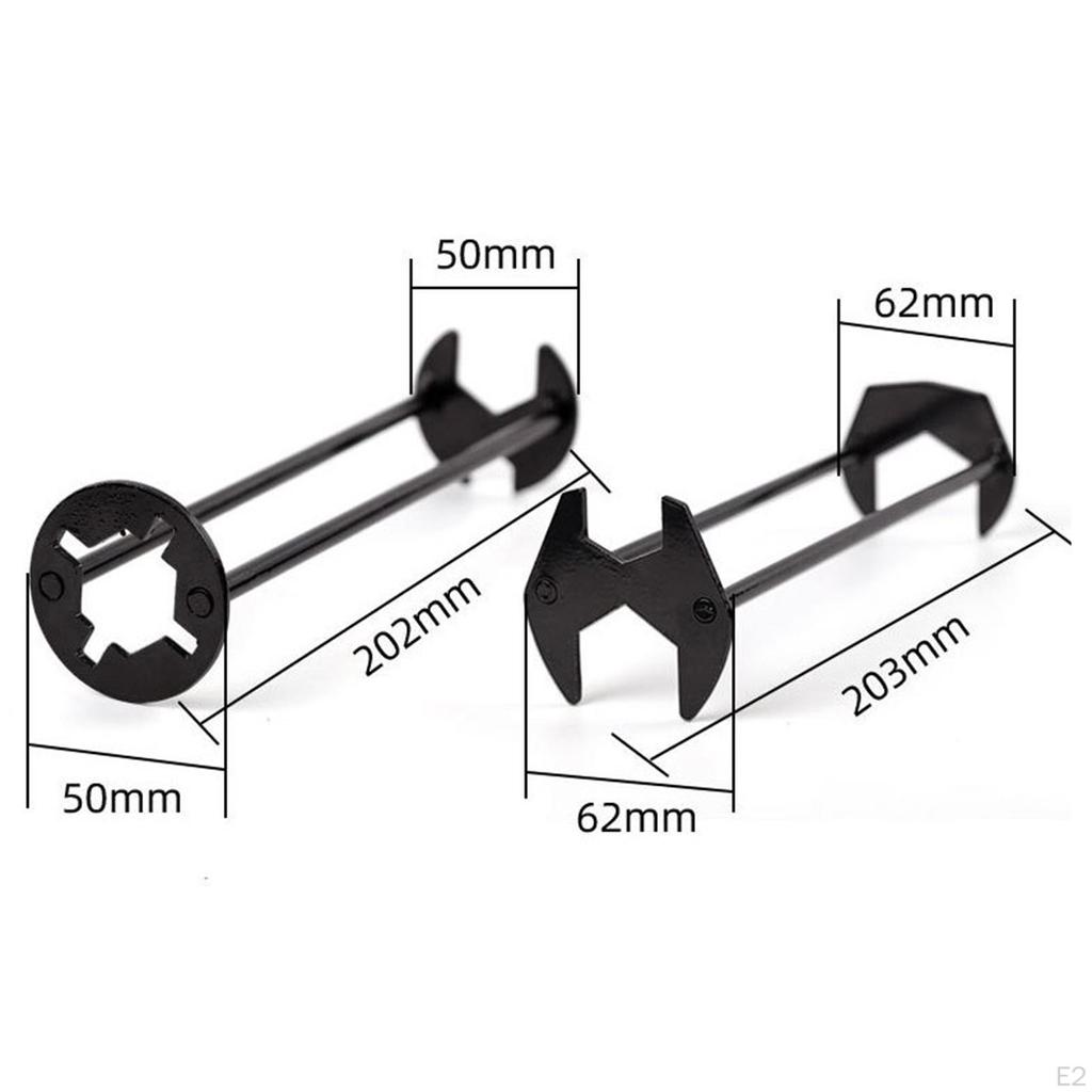2 Bucăți Cheie Bazin Multifuncțională Demontator Robinet Chiuvetă Reparare Cheie Piuliță Robinet