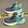 Children's sports shoes New mesh breathable boys' and students' running shoes Lightweight girls' school rotating buttons