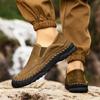Fashion New Soft Men Loafers Slip On Leather Casual Shoes For Men Moccasins Plus Size 48 Flats Sneakers Men Handmade Design Man Shoes