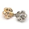Metallic Five-Petal Flower Button with Pure Color for Shirts and Sweaters