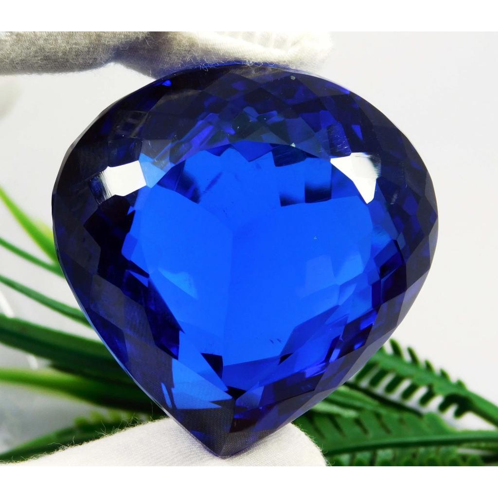 Huge Certified 340.70 Ct Natural Blue Tanzanite Pear Cut Loose Gemstone