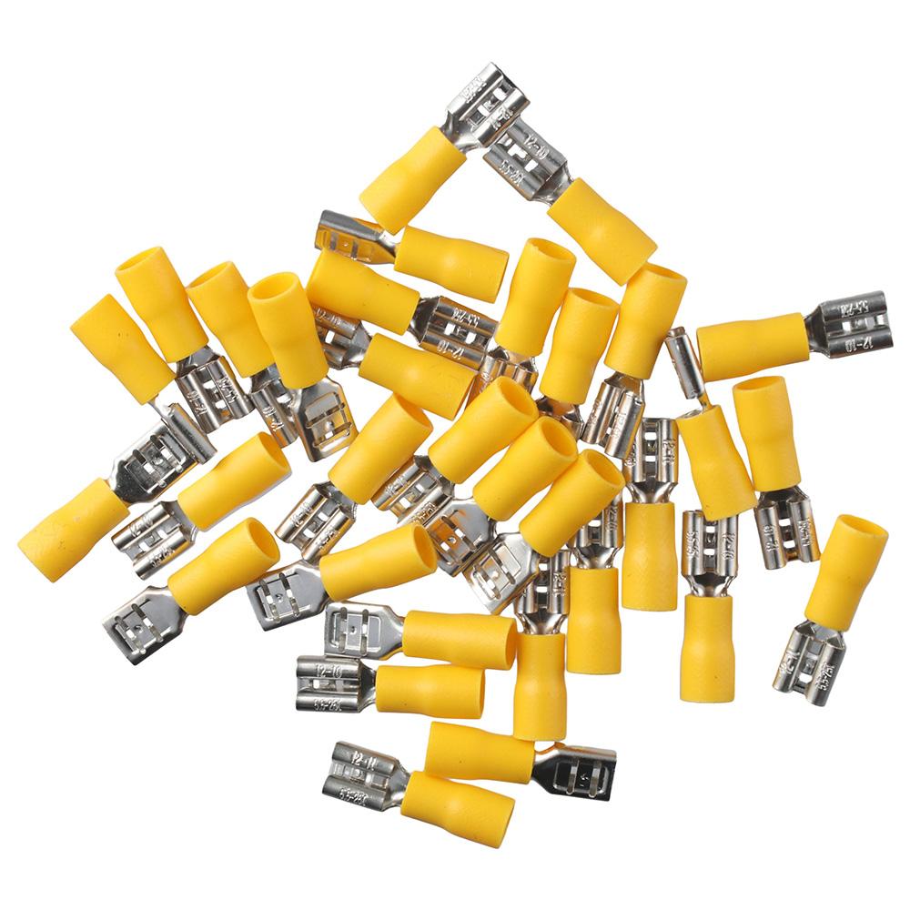 100PCS 4-6mm² Female Quick Disconnects FDD5.5-250 Electrical Crimp Terminal